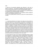 Argumentos planteados para diferenciar la vida como un derecho