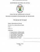 TÉCNICAS DE FICHAJE.