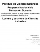 Lectura y escritura de Ciencias Naturales