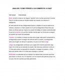 ANALISIS “COMO PERDER A UN HOMBRE EN 10 DIAS”