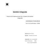 Proyecto de Implementación de un Sistema de Gestión Integrada