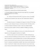 Incidente innominado contestacion.