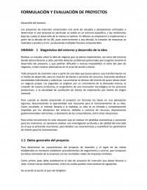 Formulacion y evaluacion de proyectos.. Página 1