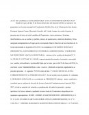 Acta de asamblea extraordinaria “Junta condominio edificio PAO”