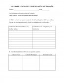 PRUEBA DE LENGUAJE Y COMUNICACIÓN SÉPTIMO AÑO