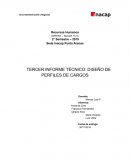 TERCER INFORME TÉCNICO: DISEÑO DE PERFILES DE CARGOS