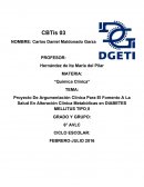 Proyecto De Argumentación Clínica Para El Fomento A La Salud En Alteración Clínica Metabólicas en DIABETES MELLITUS TIPO II