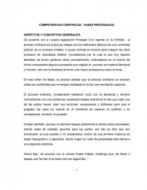 COMPETENCIAS CIENTIFICAS: FASES PROCESALES.. Página 1