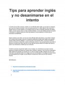 Tips para aprender inglés y no desanimarse en el intento