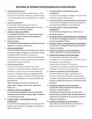 BALOTARIO DE PRENGUNTAS METODOLOGIA DE LA INVESTIGACION
