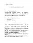 Derecho de las obligaciones. Noción y elementos de la obligación