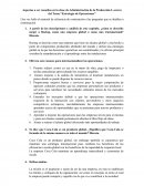 Aspectos a ser resueltos en la clase de Administración de la Producción I, acerca del Tema “Estrategia de Operaciones”