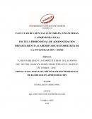 La rentabilidad y la competitividad de las MYPES del sector comeciol rubro ferretería en el distrito de Tumbes – 2016