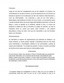 Conclusiones y recomendaciones trabajo