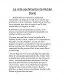 Vida sentimental de ruben dario