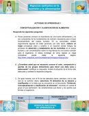 Conceptualización y clasificación de alimentos