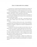 ÉTICA Y SU RELACIÓN CON LA MORAL