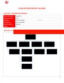PLAN DE GESTIÓN DE CALIDAD SECCIÓN 1. INFORMACIÓN GENERAL