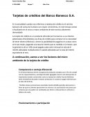 Tarjetas de créditos del Banco Banesco S.A.