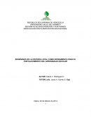 ENSEÑANZA DE LA HISTORIA LOCAL COMO HERRAMIENTA PARA EL FORTALECIMIENTO DEL APRENDIZAJE ESCOLAR