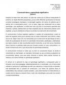 Constructivismo y aprendizaje significativo.