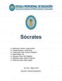 Sócrates - Ensayo. Página 1