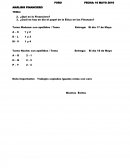 ANÁLISIS FINANCIERO. Tarea