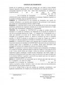Contrato de transporte.