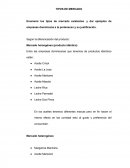 INTRODUCCION A LA ECONOMIA TIPOS DE MERCADOS.