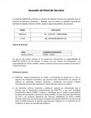 Acuerdo de Nivel de Servicio.