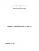 Ensayo de la película Buscando a Nemo
