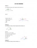 Ley de senos y cocenos.