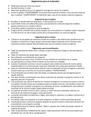 Reglamento para el moderador