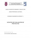 APUNTES DE EVALUACIÓN DE PROYECTOS