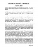 HITO EN LA LITERATURA UNIVERSAL: “EDIPO REY”