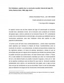 Eric Hobsbawn, capitulo dos, La revolución mundial, historia del siglo XX, critica, Buenos Aires, 1998, págs. 62-91.