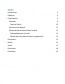 Estres laboral. Efectos del estrés laboral sobre la organización
