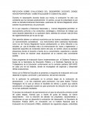 REFLEXIÓN SOBRE EVALUCIONES DEL DESEMPEÑO DOCENTE DONDE HAYAS PARTICIPADO COMO EVALUADOR O COMO EVALUADO.