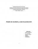 Estado de resultado y costo de producción