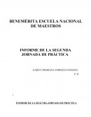 INFORME DE LA SEGUNDA JORNADA DE PRÁCTICA