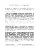 LAS COMPETENCIAS ¿POR QUÉ? ¿PARAQUE?