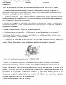 Texto: ¨en búsqueda de una unidad de analisis del aprendizaje escolar¨, BAQUERO Y TERIGI.