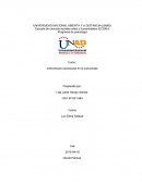 Intervención psicosocial en la comunidad.