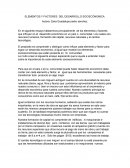 ELEMENTOS Y FACTORES DEL DESARROLLO SOCIECONOMICA.