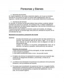 Personas y Bienes.