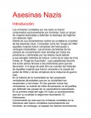 Asesinas Nazis ensayo