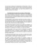 Los planteamientos de Moisés Sáen.