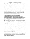 Panorama de los paradigmas en lingüística.