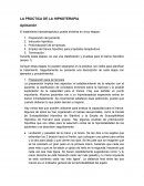 LA PRÁCTICA DE LA HIPNOTERAPIA.