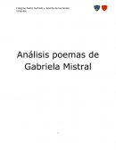 Analisis de poemas gabriela mistral.